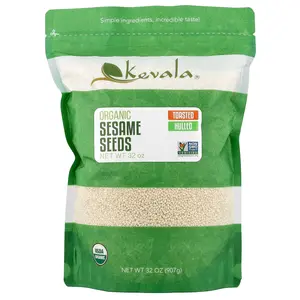 Kevala Organic Toasted Sesame Seeds (Hulled), 32 oz (907 g)