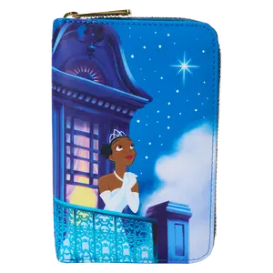 The Princess And The Frog 15th Anniversary Tiana Wishing Star Glow Zip Around Wallet