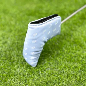 Golf Club Head Covers Putter Cover, Protective Sleeve Made of Waterproof PU Material, Blue Utility Style for Enhanced Protection, Golf Equipment, Golf Accessories