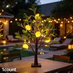 Lemon LED Tree Light USB or Battery Powered, Ideal for Parties, Weddings, Festivals, Christmas Decor, Bedroom, Desktop, Home Use