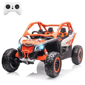 【Christmas Deal】GARVEE 2-Seater Ride-On UTV for ages 3-8 with 4WD, remote control, dual 24V batteries, 4x200W motors, 23" seat, EVA tires, spring suspension, available in Multiple Colors