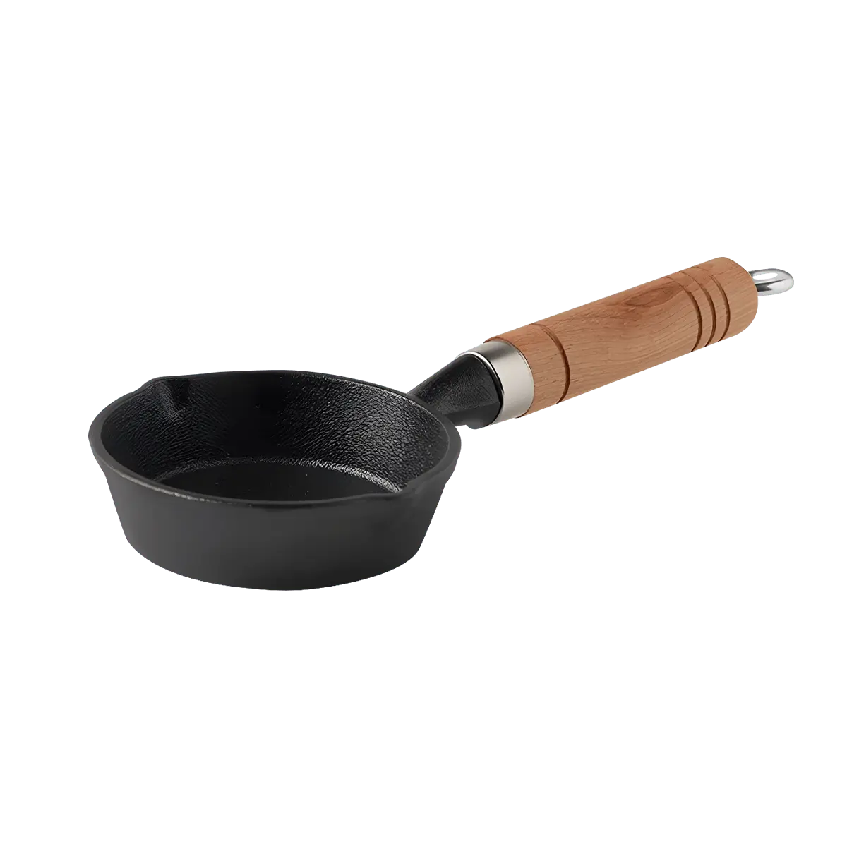KAWASIMAYA Mini Cast Iron Skillet Frying Pan with Drip-Spouts 10cm