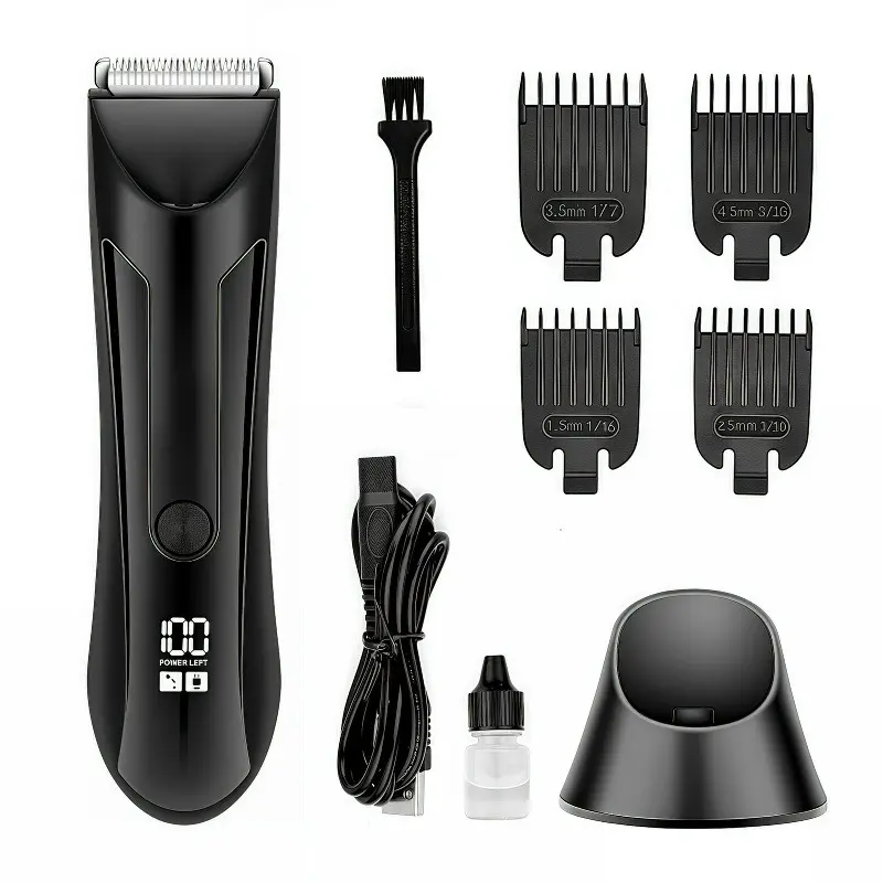 Hair Clippers for Men, Body Hair Trimmer Shaver for Men Women Trimmer for Groin Replaceable Blade Groomer Electric Razor Waterproof Clippers