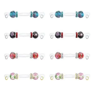 5 Pairs Non-Piercing Adjustable Fake Nip Rings Cute Body Jewelry Comfy Silicone Bands Daily Wear Gift For Chrismas and Valentine's Day