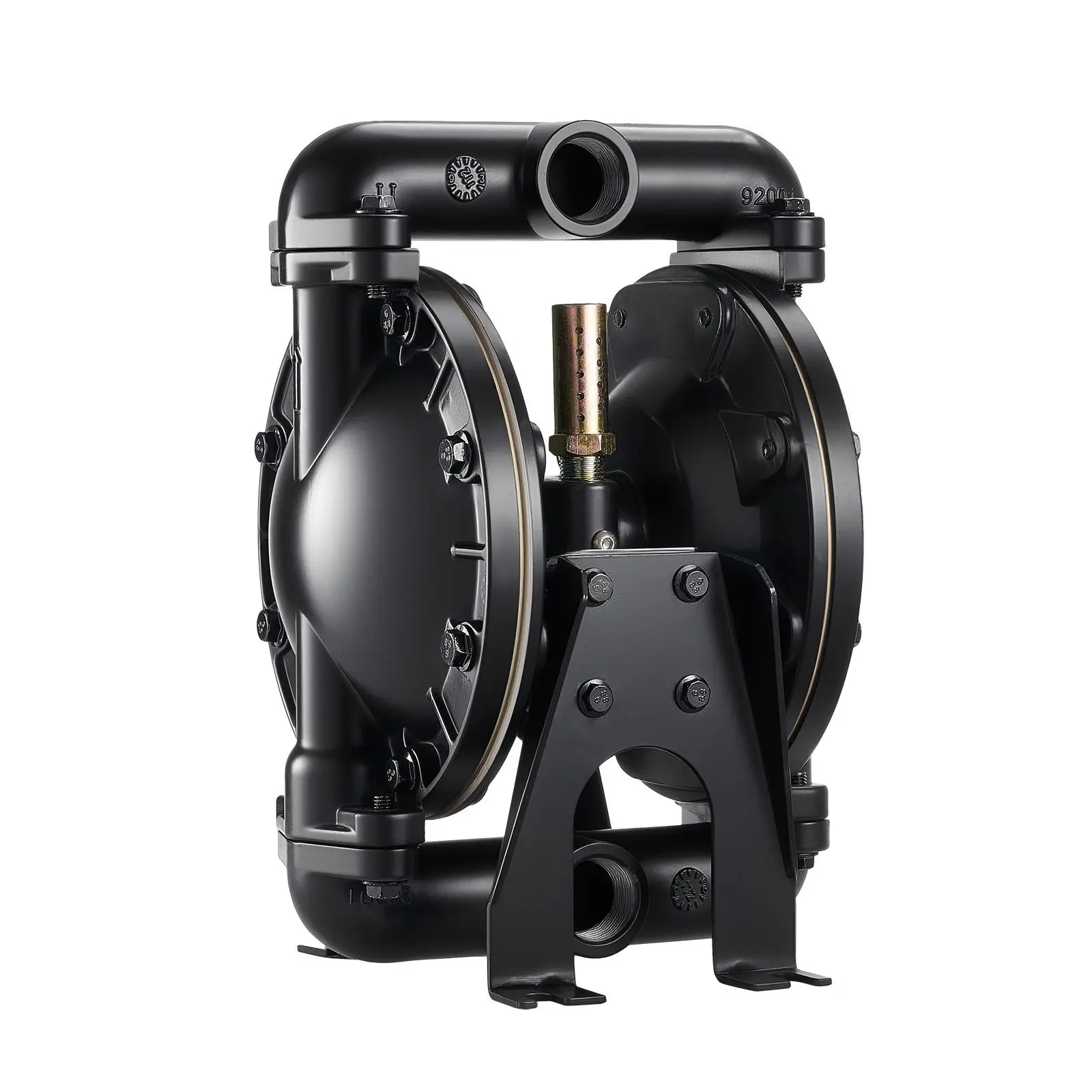 VEVOR Air-Operated Double Diaphragm Pump, 35 GPM, 1 in Inlet & Outlet, 114 PSI Max, Aluminum Alloy Body, Full-Bolt Durable Leak-Proof Structure, Pneumatic Transfer Pump for Grease Kerosene, Ideal for Automotive Industries Contractors, 35Gpm Flow