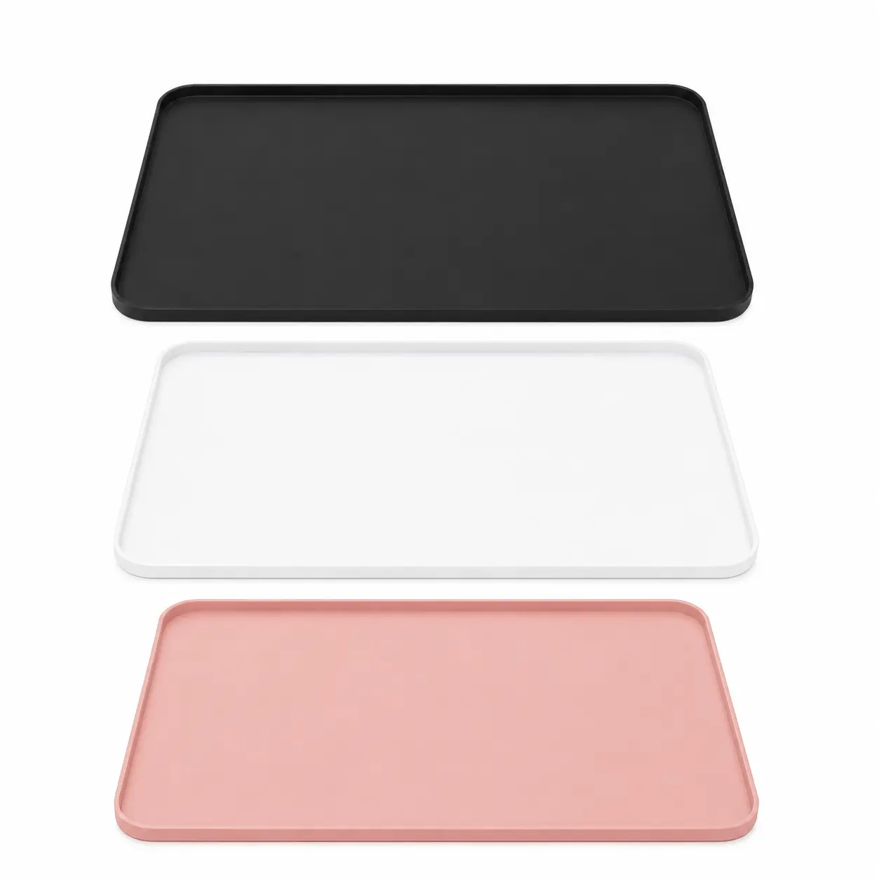 13 x 9 Inch Silicone Tablet Mat Non Slip Waterproof Raised Edge Desk Protector for 10 to 13 Inch Tablets Easy Clean Multipurpose Surface Mat