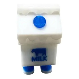 Milk Carton Clicker - Satisfying Fidget Toy for Gamers & Kawaii Fans - Various Colors Including Glow in the Dark - Rectangular Plastic Basic Toy