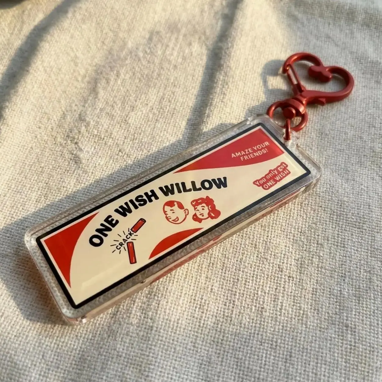 Obsession One Wish Willow Keychain Charm, Obsession Keychain, Horror Movie Gift Enamel Pin, Gift for Fans