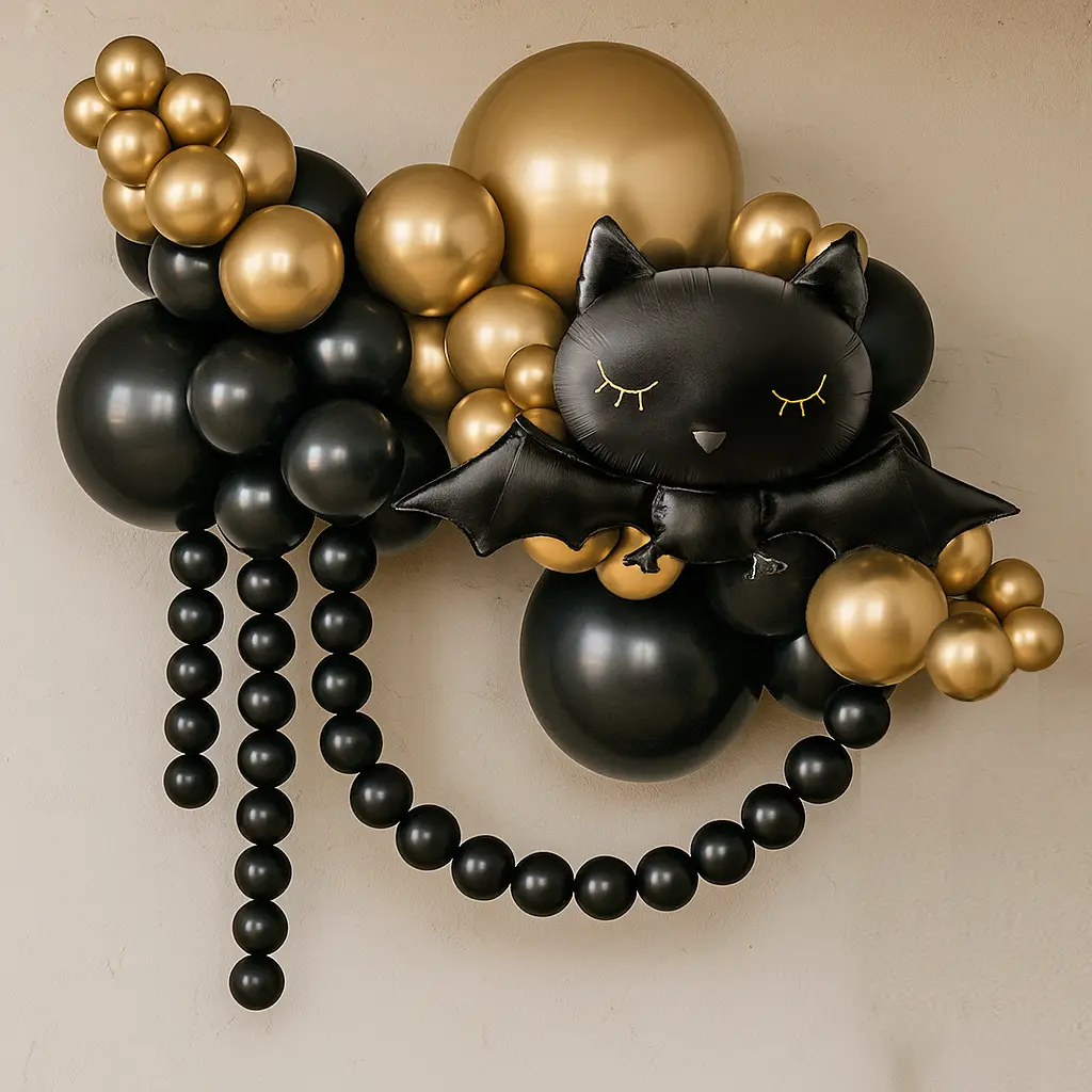 Batty Bash Halloween balloon garland Decoration Classy Festive
