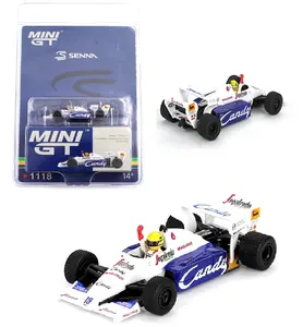 Mini GT 1:64 Toleman TG184 #19 Ayrton Senna 1984 Monaco Grand Prix 2nd Place Diecast Model MGT01118-1H