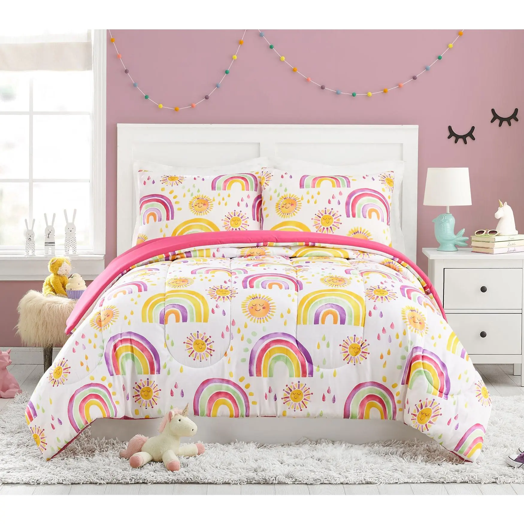 Rainbows & Suns Twin/Twin XL Comforter Set - 2-Piece