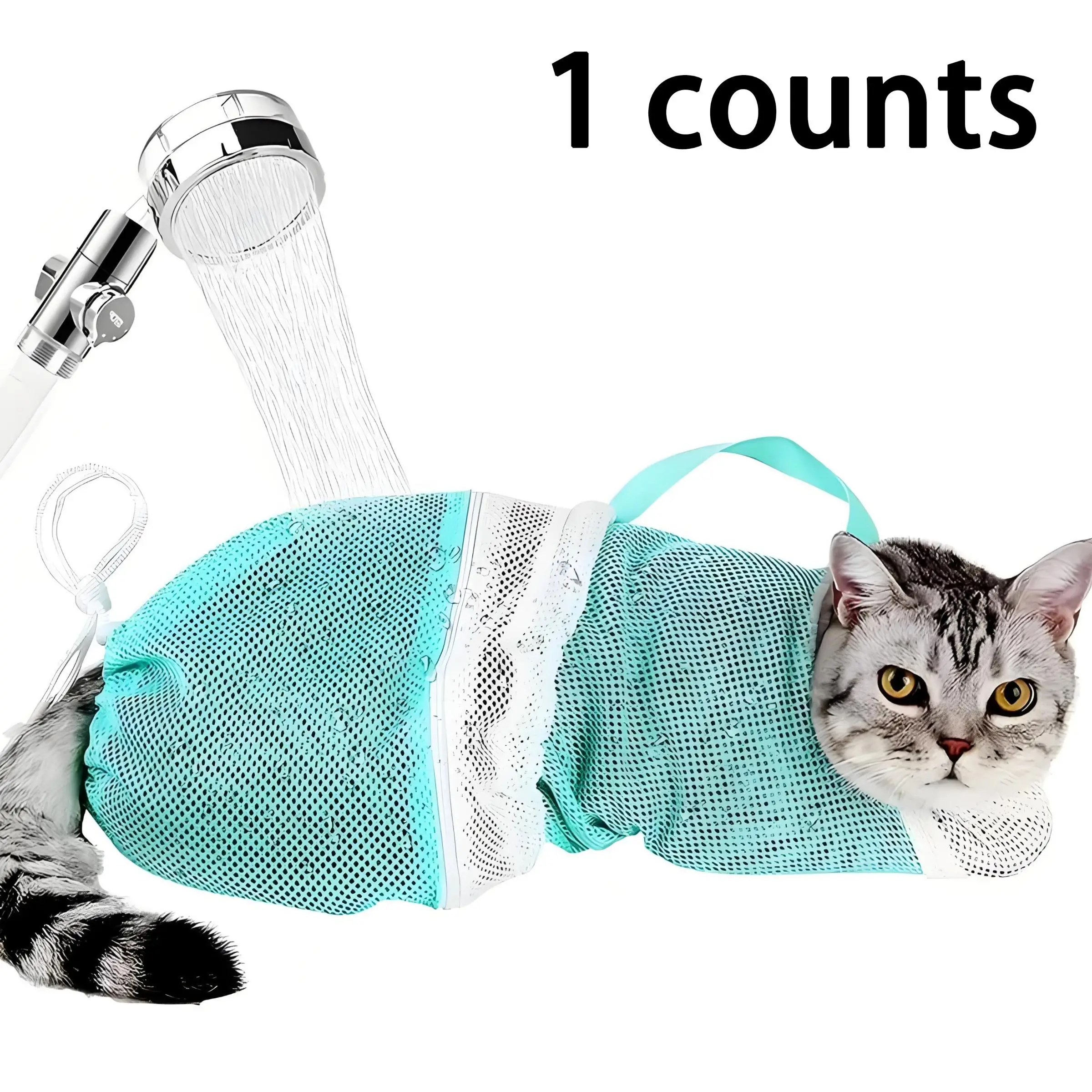 Adjustable Cat Bathing Bag, Multipurpose Grooming Bag for Easy and Safe Cat Bathing, Pet Bathing Supplies, Dog & Cat Grooming Supplies