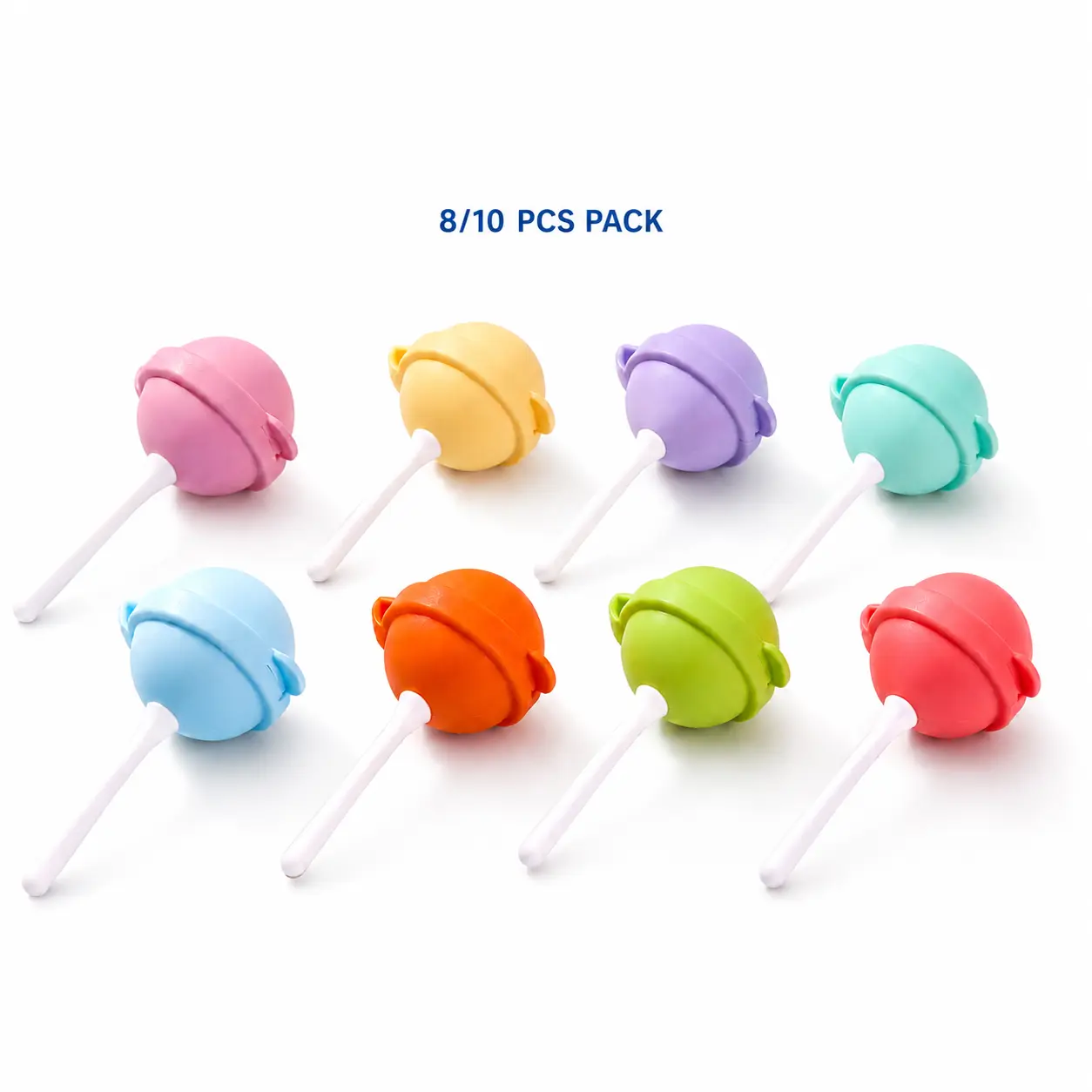 Food-Grade Silicone Popsicle Molds (8/10 Pack) - Kitchenware, Quick Release Compact Lollipop Maker, Kid-Friendly Ice Pop Tool for Baby Puree & Summer DIY Desserts, Dishwasher Safe Kitchen Gadget
