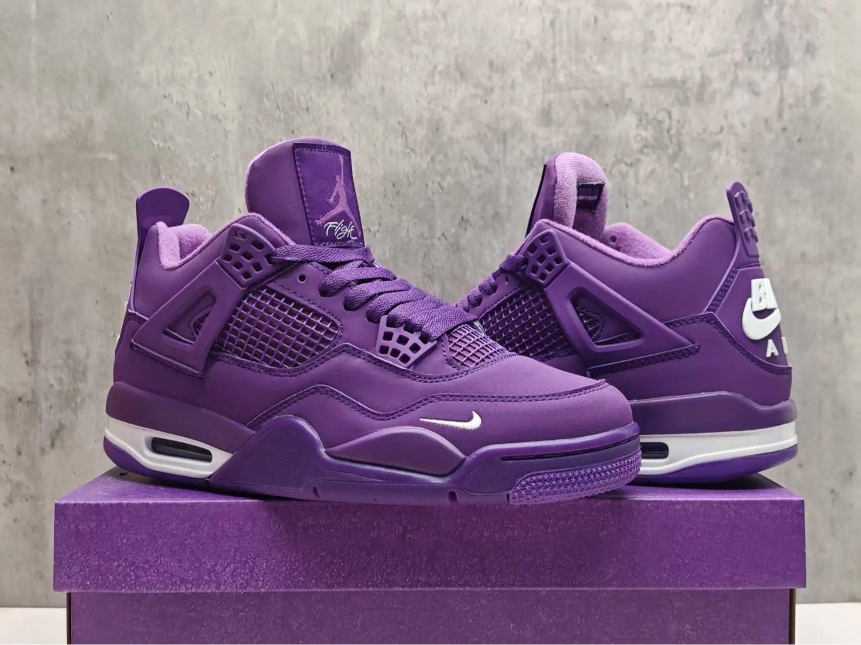 Vivid Purple Street Fashion Sneakers | Air Permeable Breathable Upper Design | Vibration Reducing Cushioned Midsole | Durable Non-Slip Textured Rubber Sole | For Outdoor Sports, City Walking & Daily Outfit Collocation