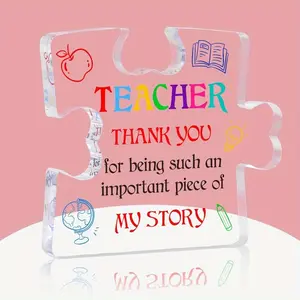 WaaHome Teacher Appreciation Gifts for Women - Best Teacher Graduation Gifts - End of Year Teacher Gift from Students - Appreciation Gifts for Daycare Teachers - Thank You Teacher Paperweight Keepsake