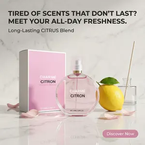Women's Elegant Charm Perfume | Fresh Light Niche Fragrance | Long-Lasting Scent For Date Night | Mild Non-Irritating Formula floral scentual fruit fruity sweet Eau de Parfum natural long-lasting fragrance gourmand fragrance e daily portable