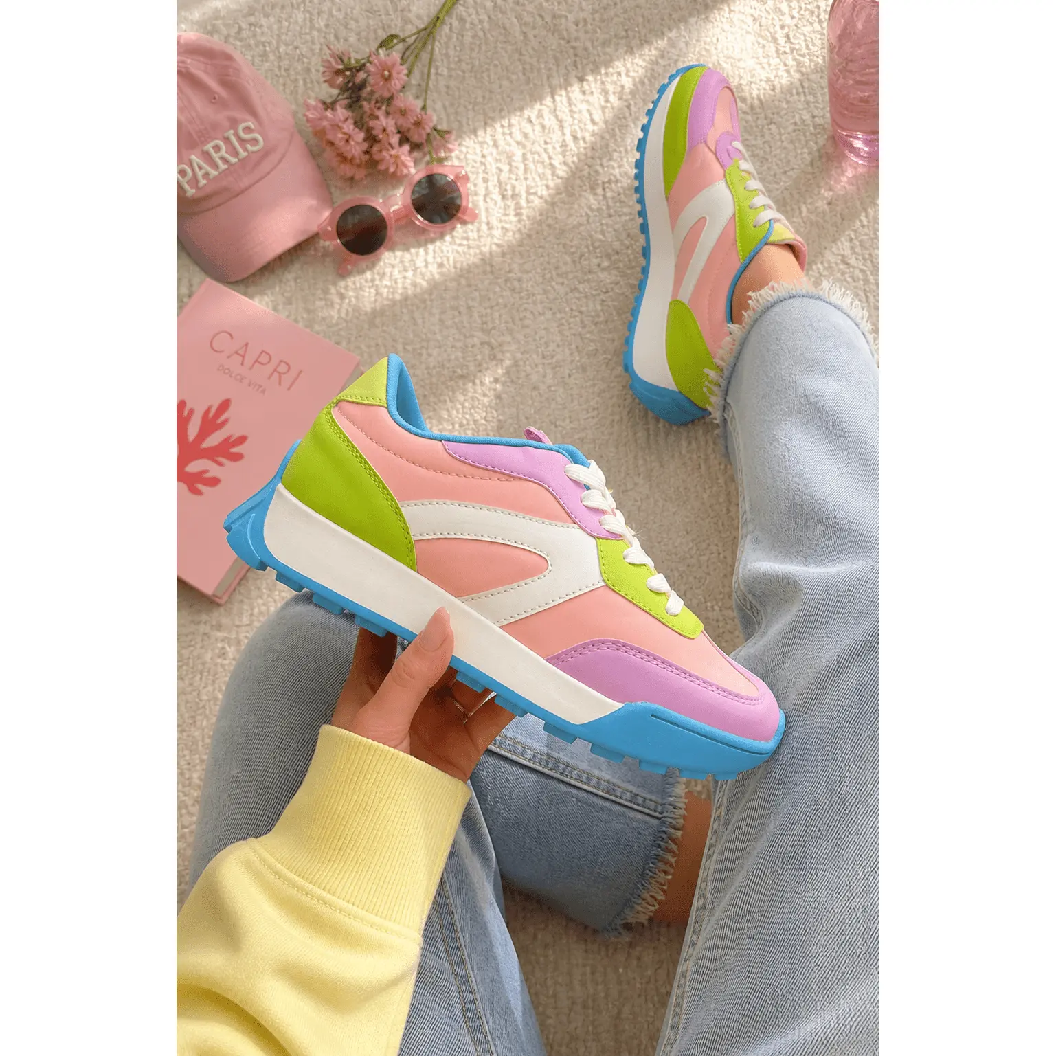 Restock! Chunky Retro Sneaker with Mixed Panel Design