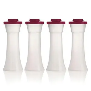 Tupperware 4-piece Hourglass Seasoning Shaker Set Tupperware 4-piece Hourglass Seasoning Shaker Set