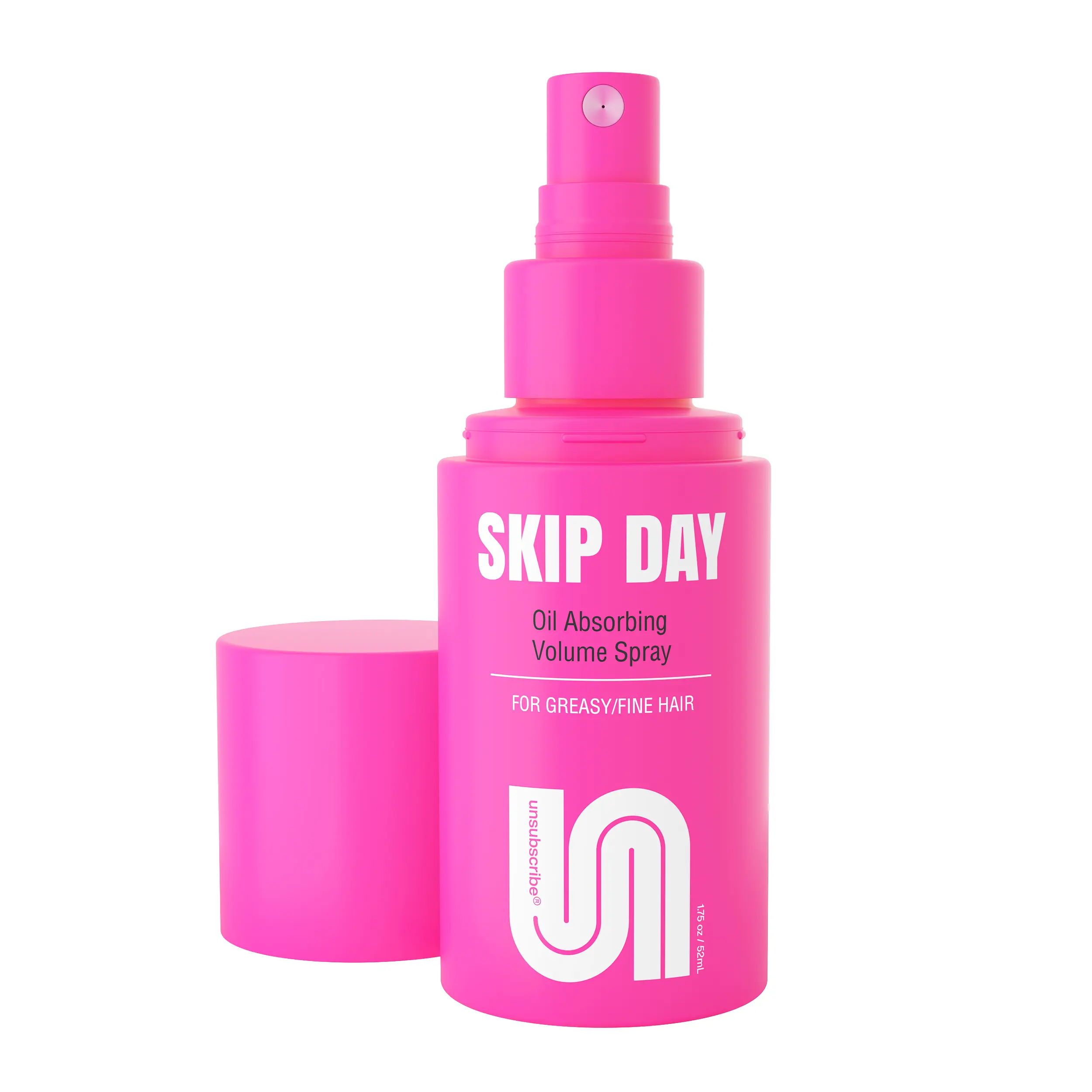 Unsubscribe Skip Day Instant Oil-Control Spray - Dry Shampoo Alternative, Grease Absorbing, Fine Hair, Volumizing, Sulfate-Free Non-Sticky Haircare Mist, Lightweight Scented Daily Spray for Women, Travel Friendly 52ml/1.75oz