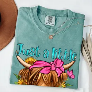 Comfort Colors Just A Little Moody Shirt, Western Cow Shirt, Animal Lover Tee, Farmer Women Shirt, Comfort Colors Shirt