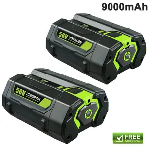 2/1 Pack 9.0Ah Replacement Battery for EGO 56V Battery Compatible with EGO 56 Volt Battery Tools Lawn Mower Leaf Blower fathersdaygift