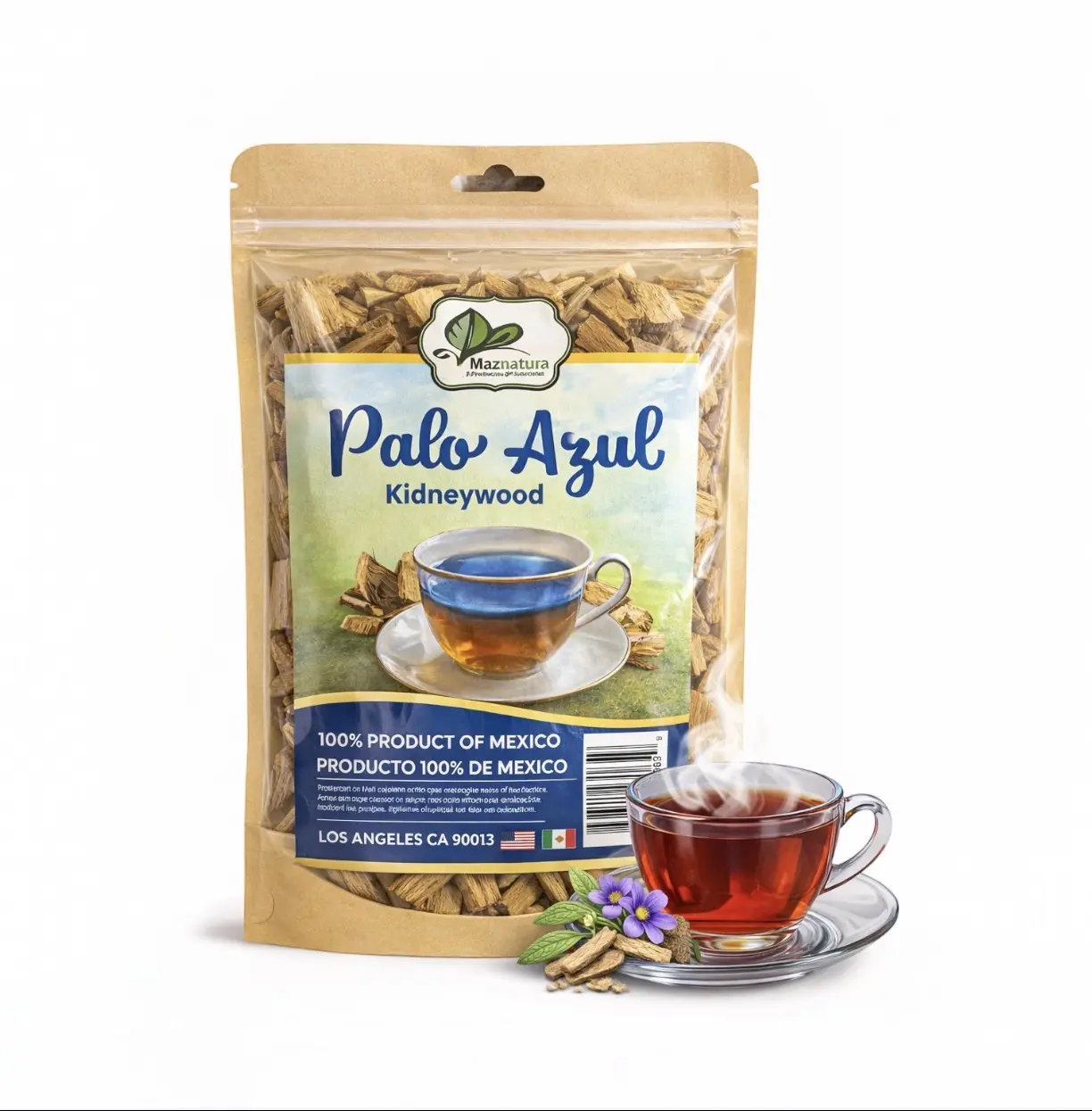Viral Palo Azul 4oz (141g) Herbal Tea l KidneyWood l All Natural Tea l Makes 40+ Cups