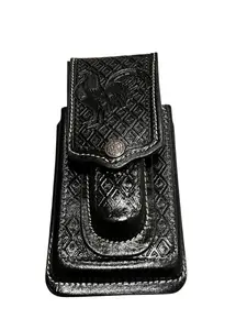 Funda Celular Vaquero Gallo de Piel Funda Telefono Navaja Western Style Leather Phone Holster Rooster