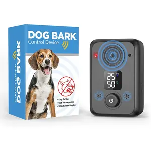 Anti Barking Device for Dogs, 50FT Effective Range, 3 Modes Rechargeable Bark Deterrent, Fit All Breeds & Sizes, Black Medium