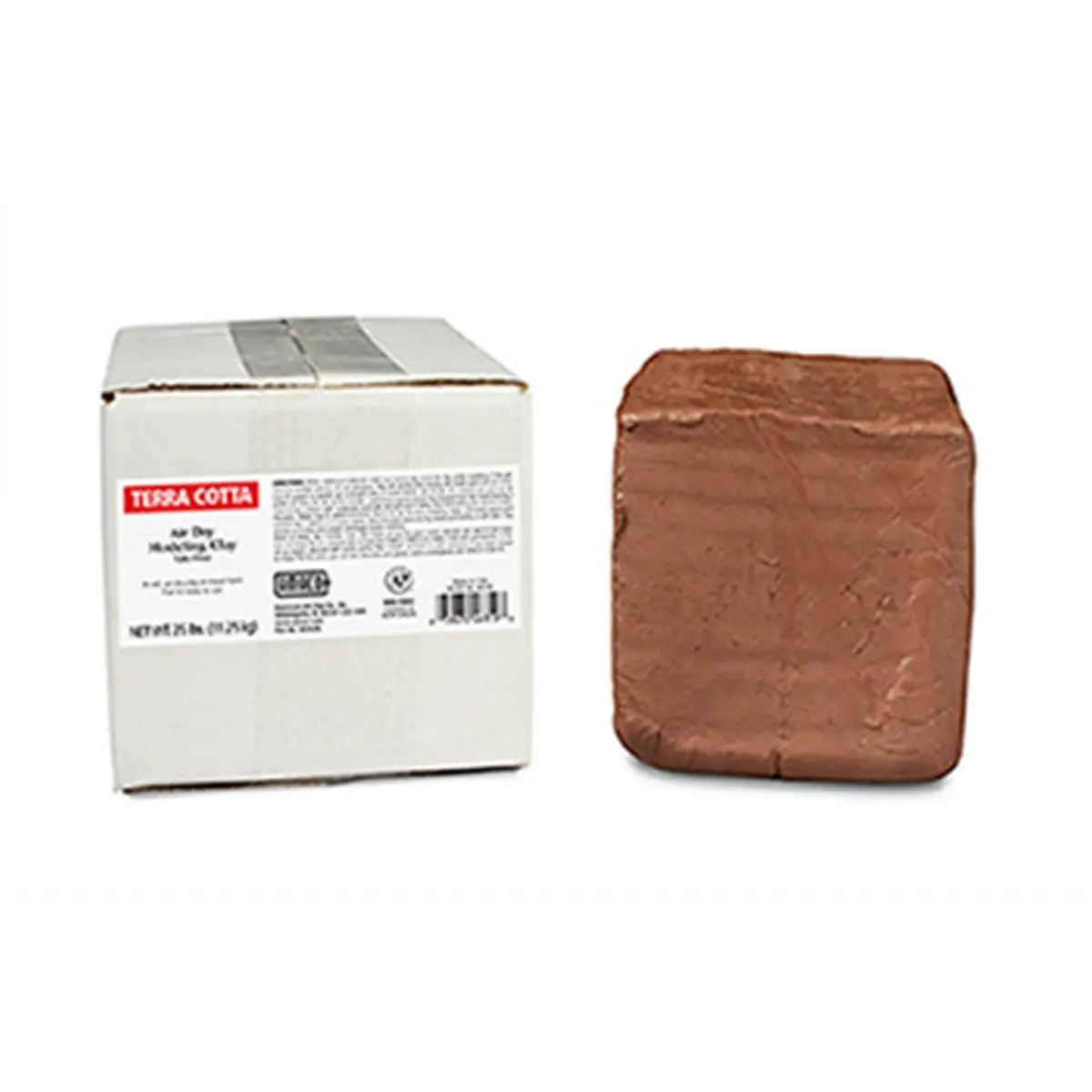 Amaco AMA46319S Terra Cotta Air Dry Clay - 25Lb Craft Supplies for Handcraft, Clay Art, Sculpting, DIY Pottery, Toys & Hobbies Ceramics Projects