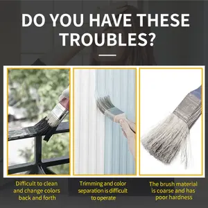 Magnetic Paint Brush, Strong Magnetic Attachment, Durable & Reusable Design, Ideal for DIY Painting Projects, Easy Application Tool