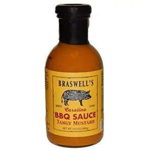 Braswell  13.5 oz Sauce Barbecue Tangy Mustard - Pack of 6