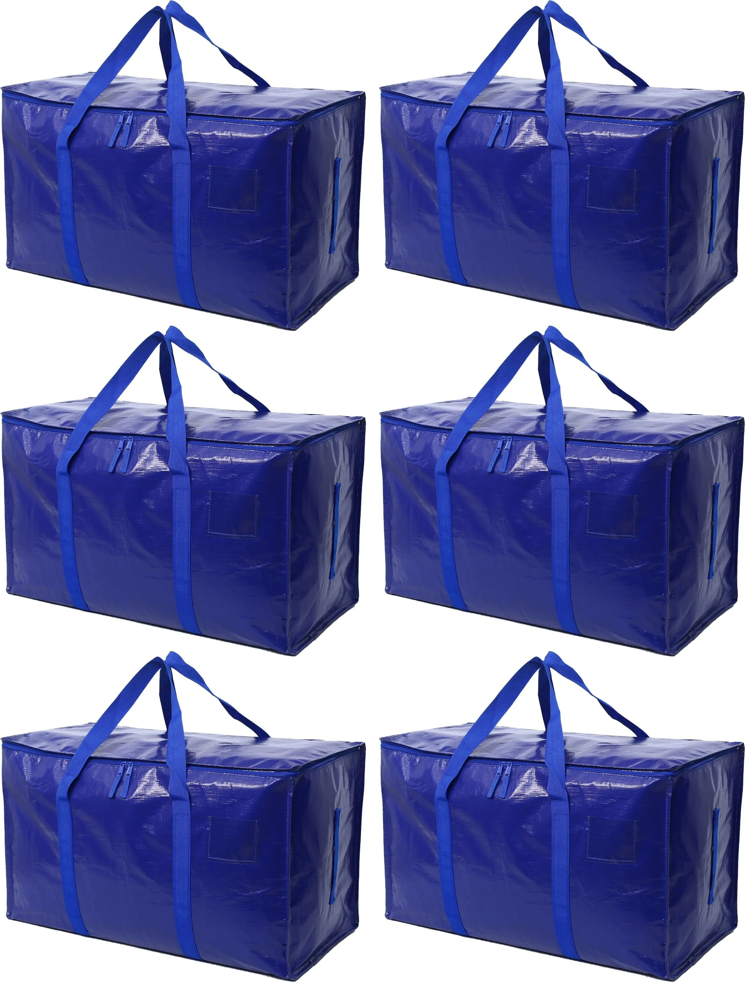 Heavy-Duty Zippered Storage Bag Extra Large Moving Bag w/Handles - Secure Space-Saver for Clothes, Tools & More! frame travel supply big summerwins Durable Pouch Garment Compartment