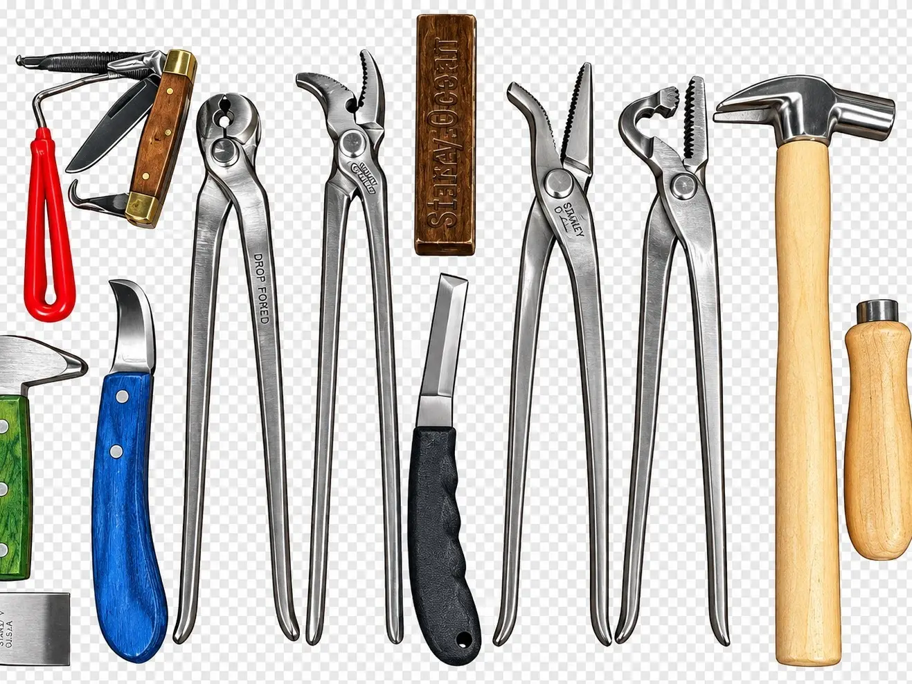 14 items Heavy Duty Professional Horse Care Farrier Hoof Clincher Tool Kit