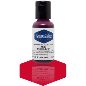 AmeriColor, Super Red, .65 Ounce, AmeriMist Airbrush Food Coloring