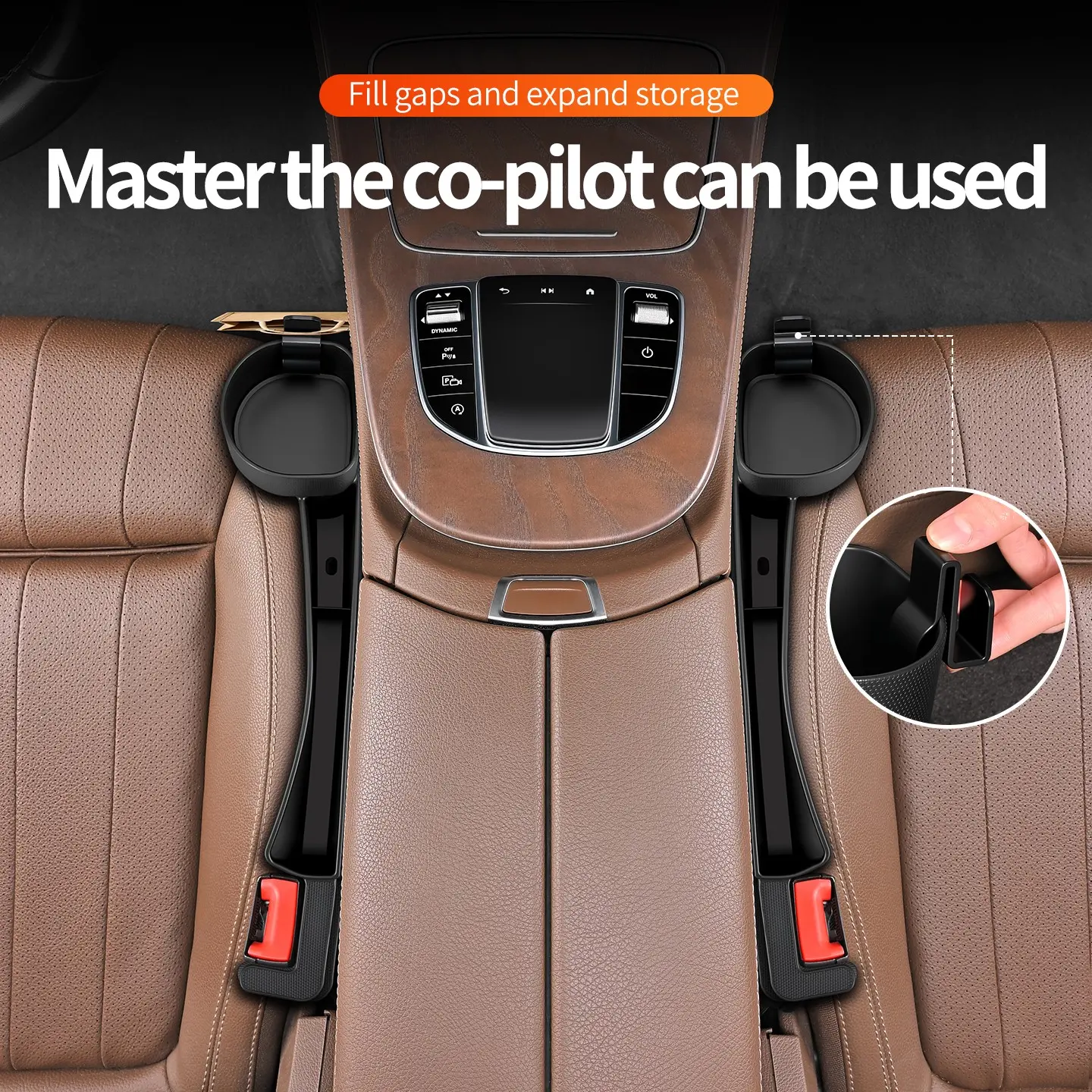 Car Seat Gap Organizer Box with Cup Holder, Universal Multi-Functional Car Storage Box, Side Pocket for Car Interior Organization, Car Storage Organizers, Multifunctional Car Organizer, Car Organizers and Storage, Car Organization Supplies