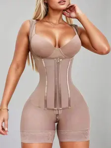 Full Body Shapewear for Women - Tummy Control Butt Lifter Bodysuit with Zipper
