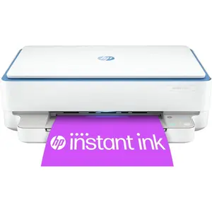 Wireless All-in-One Inkjet Printer with 6 months of Instant Ink included with - White