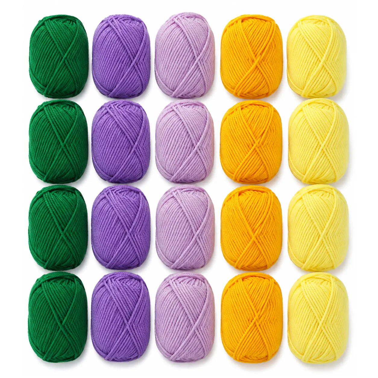 20-Skein Multicolor Yarn Pack, 500g/17.64oz Soft 100% Acrylic Yarn for Crochet & Knitting, Amigurumi & Granny Squares, with Hook & Stitch Markers