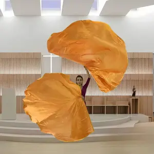 Semicircular Exquisite Worship Flag, 1 Count Double-sided Glossy Flag with Scalable Rod, Party Decoration Supplies for Home Living Room Church, Wall Decor Flags, Party Decorations Banners, Party Background Decoration, Party Decor Design