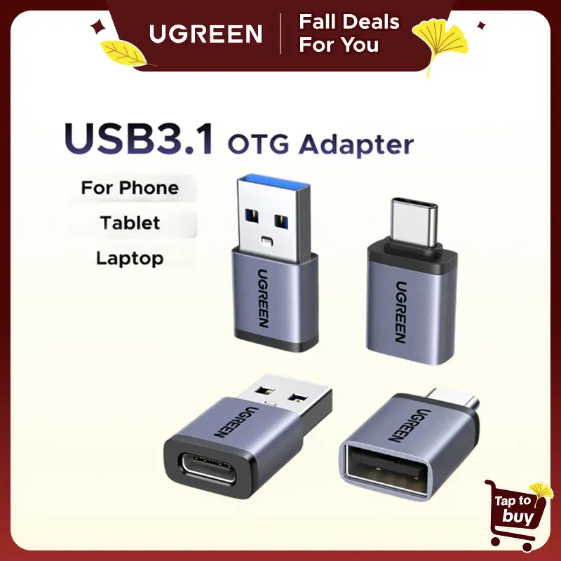 UGREEN 4-Pack Electronic USB/USB-C Bidirectional Adapter Combo Pack - 10Gbps Type-C Converter for Mobile Smartphone Charging, Compatible with MacBook, iPhone 17/16/15, TikTok Shop Fall Deals for You,techvibes