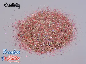 Creativity Chunky Mix Bubble Glitter | 2oz by Weight | Heat Safe 320°F Solvent Resistant