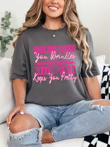 Smiling Give You Wrinkles ~ Unisex Short Sleeve T-Shirt Printed in the USA