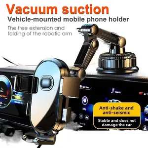 2026 Model Extended Arm Large Suction Cup Truck Mobile Phone Holder Extremely Stable Center Console In-Vehicle Navigation Smartphone Mount Bluetooth Wireless Dual Smart Android Tablet Compatible Phone Holders & Mounts Tough Artistic Cat Phone Case air