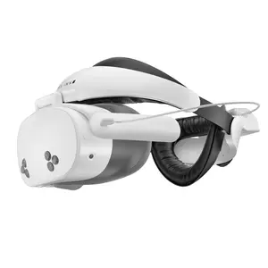 APEXINNO Flip Battery Head Strap Compatible with Meta Quest 3S,Halo Strap with 6600mAh Battery Pack for Oculus Quest 3S Accessories,Flip-up and Adjustable Eye Distance Design