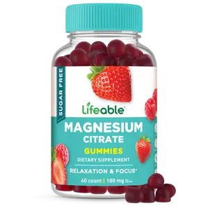 Lifeable Adults Sugar Free Magnesium Citrate Gummies, 60 count