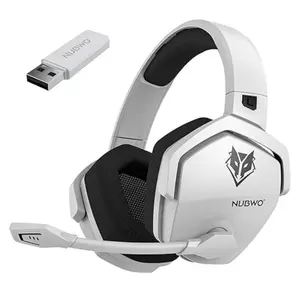 [Perfect Valentine’s Gift] NUBWO G06 Wireless Gaming Headset – 23ms Low Latency Audio,50mm Stereo Sound, Noise-Canceling Mic, 100Hrs Battery – Works on PS5, PC, Mobile, Perfect Valentine’s Gift for Him & Her (Not Xbox)