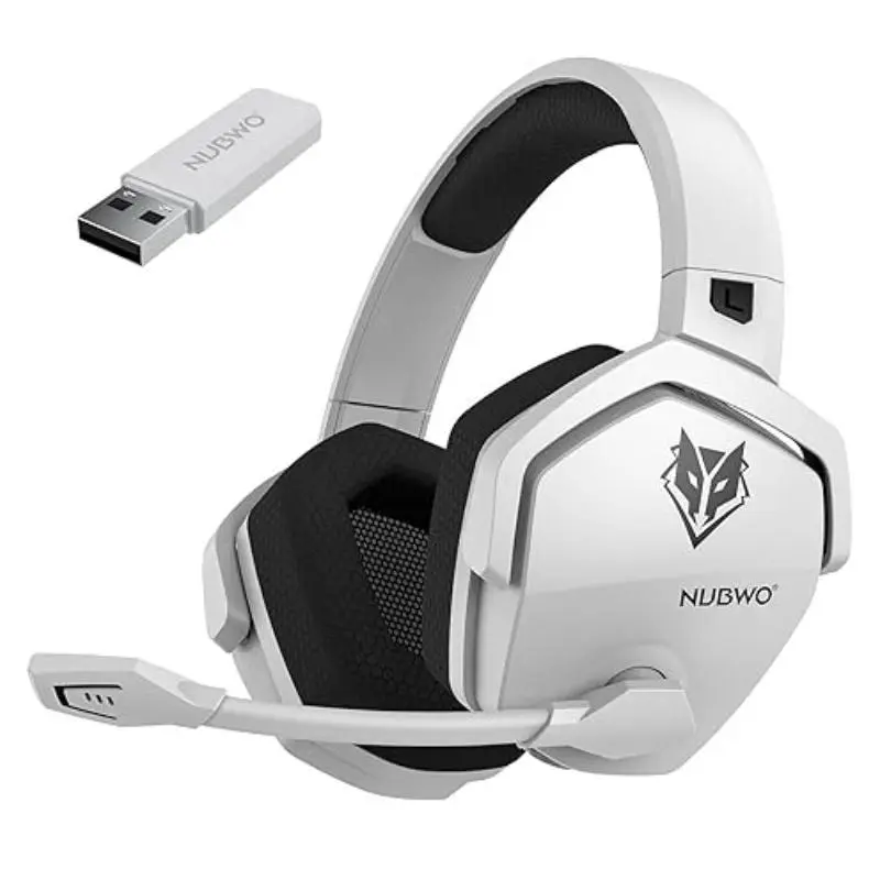 [Summmer Vibes] NUBWO G06 Wireless Gaming Headphones - 23ms Low Latency Audio, 50mm Stereo Sound, Noise-Canceling Mic, 100Hrs Battery - Headset for Gaming Works on PS5, PC, Mobile, Father's Day Gift (Not Xbox),back to school,back to school haul