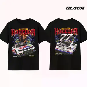 Men's Carson Hocevar E2 Apparel T-Shirt – Black Tee with Chili's Car Graphic, Bold Racing Design, Unisex Fit, Must-Have for Motorsports Fans