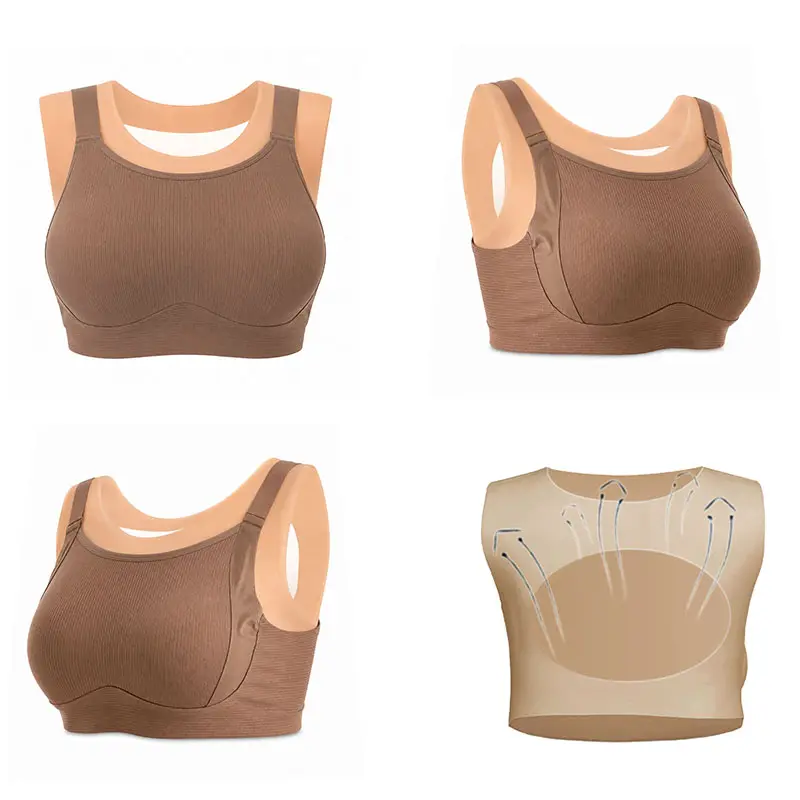 Silicone Breastplate, B-G Cup Breast Plates, Cross Dressing Silicone Breast Plate, Suitable For Film And Television Props, Dance Dress Up, Role-playing, And Surprise Gifts For Friends.(Breathable Back Design)