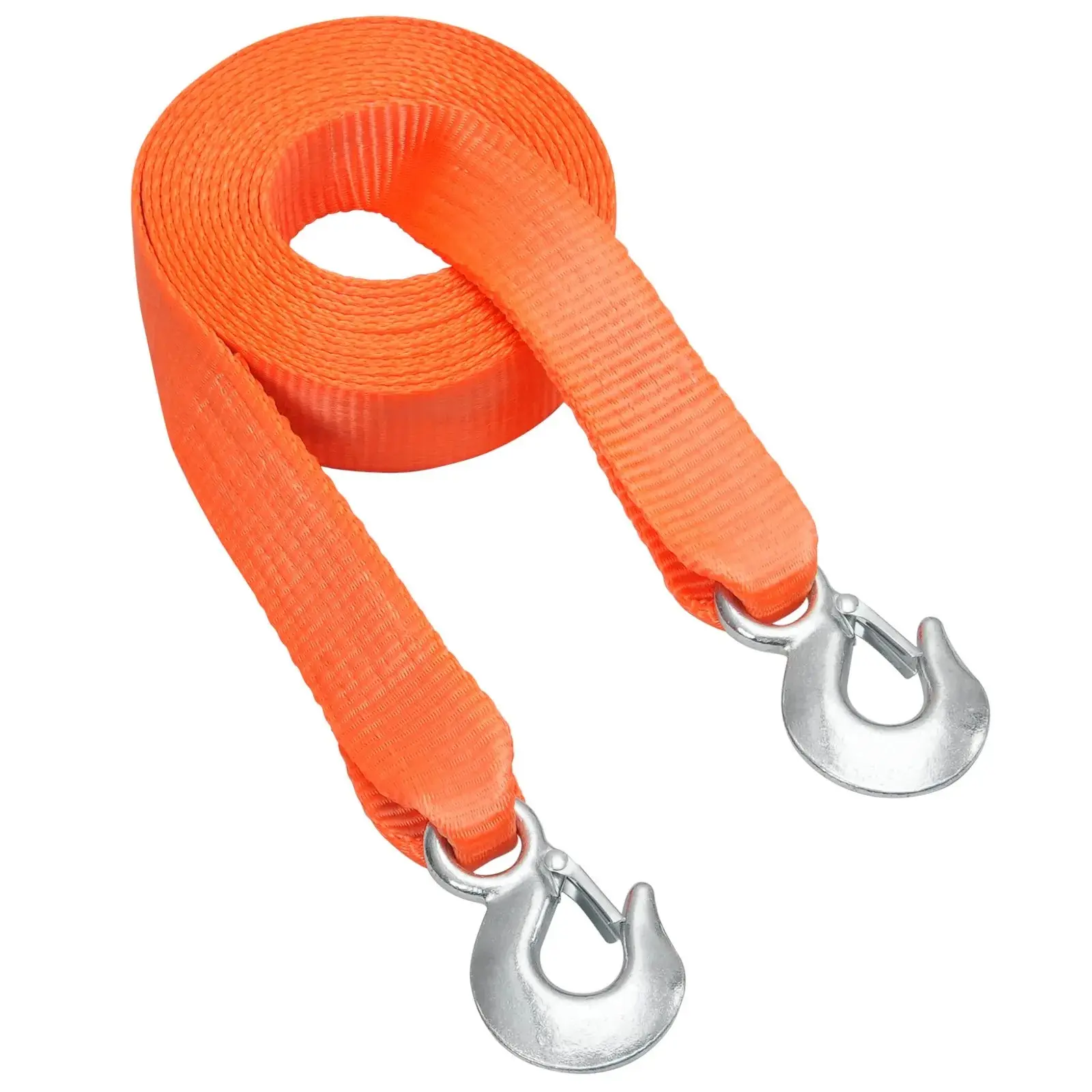 【Summerfinds】VEVOR Premium Polyester Heavy-Duty Towing Strap - 17000 lbs Capacity, 20ft Long, 2.6mm Waterproof Car Tow Cable with Double Hooks, Outdoor Adventure-Ready Vehicle Accessory for Truck Challenges, Premium Quality